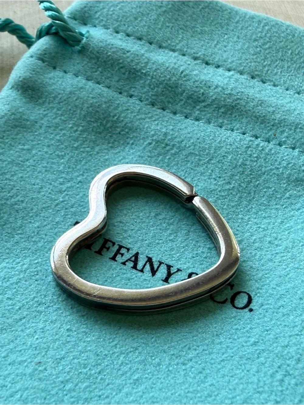 Tiffany & Co. Sterling Silver Heart Keyring